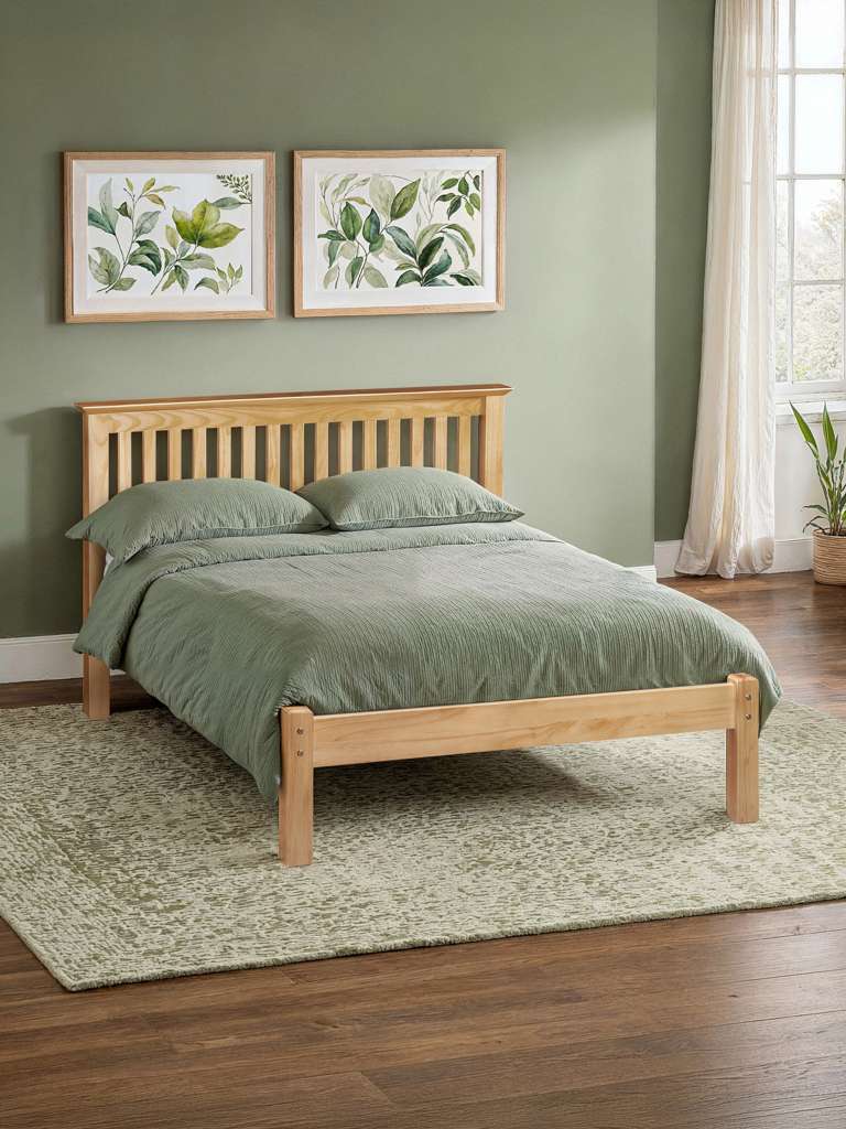 Barcelona Pine Low Footend 150cm King Bed