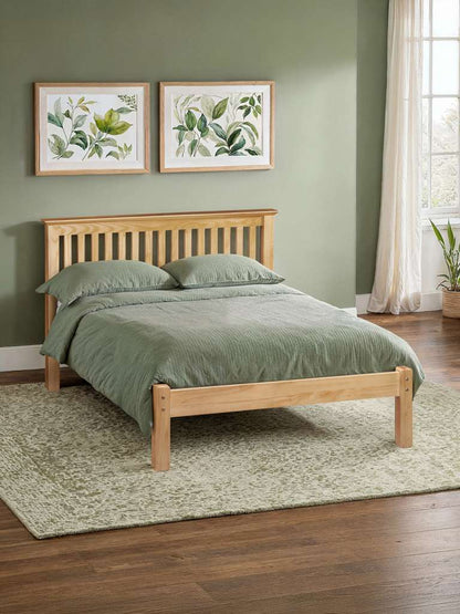 Barcelona Pine Low Footend 150cm King Bed