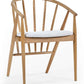 Rory Oak Curved Back Dining Chair