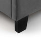 Rosa Grey Velvet Upholstered 120cm Small Double Bed