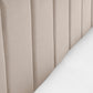 Rosa Cream Velvet Upholstered 135cm Double Bed