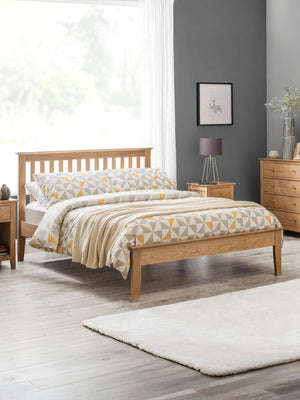 Salerno 135cm Double Bed - Oak