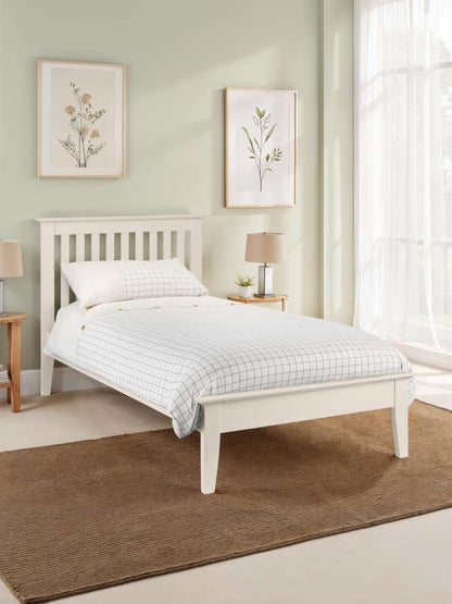 Salerno 90cm Single Bed - Ivory