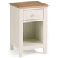 Salerno Shaker Ivory/ Oak 1 Drawer Bedside