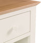 Salerno Shaker Ivory/ Oak 1 Drawer Bedside