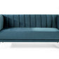 Salma Scalloped Back 2 Seater - Teal