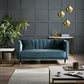 Salma Scalloped Back 2 Seater - Teal