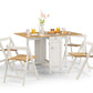 Savoy Dining Set - White/Natural