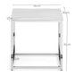 Scala White Marble Top Lamp Table