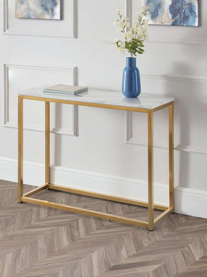 Scala Console Table - Gold