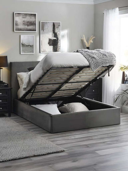 Shoreditch Ottoman Storage 150cm King Bed