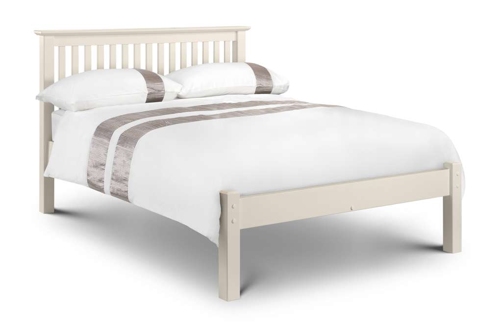 Barcelona White Low Footend 120cm Small Double Bed
