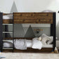 Solomon Bunk Bed -  Rustic And Black