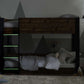 Solomon Bunk Bed -  Rustic And Black