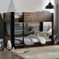 Solomon Bunk Bed -  Rustic And Black