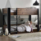 Solomon Bunk Bed -  Rustic And Black