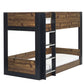 Solomon Bunk Bed -  Rustic And Black