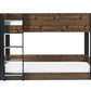 Solomon Bunk Bed -  Rustic And Black