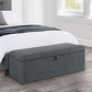 Sorrento Blanket Box Slate Linen
