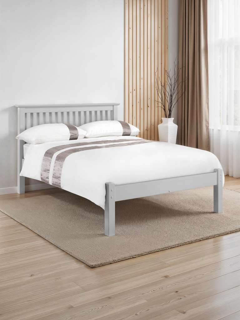 Barcelona Grey Low Footend 135cm Double Bed