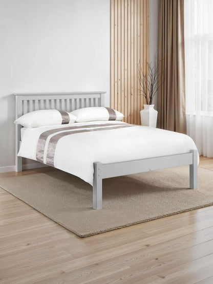 Barcelona Grey Low Footend 135cm Double Bed