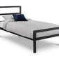 Soto Metal Bed 90cm - Satin Black