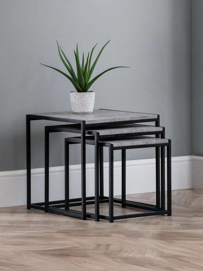 Staten Concrete Nest Of 3 Tables