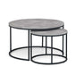 Staten Concrete Round Nesting Coffee Table