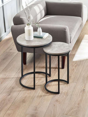 Staten Round Nesting Side Tables