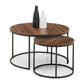 Bellini Round Nesting Coffee Table - Walnut