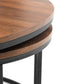 Bellini Round Nesting Coffee Table - Walnut