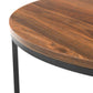 Bellini Round Nesting Coffee Table - Walnut