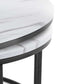 Bellini Round Nesting Coffee Table - White Marble
