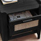 Sydney 2 Drawer Bedside - Black Ash