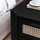 Sydney 2 Drawer Bedside - Black Ash