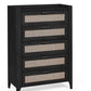 Sydney 5 Drawer Chest - Black Ash