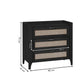 Sydney 3 Drawer Chest - Black Ash