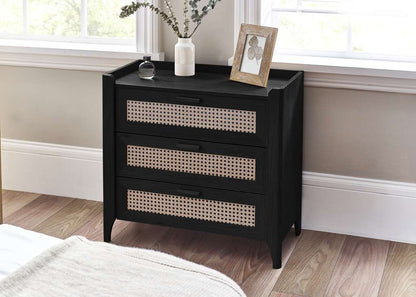 Sydney 3 Drawer Chest - Black Ash