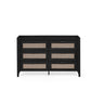 Sydney 6 Drawer Wide Chest - Black Ash