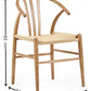 Set of 2 Symi Natural Oak Dining Chairs