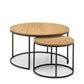 Bellini Round Nesting Coffee Table - Oak
