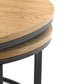 Bellini Round Nesting Coffee Table - Oak