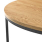 Bellini Round Nesting Coffee Table - Oak