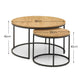Bellini Round Nesting Coffee Table - Oak
