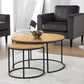 Bellini Round Nesting Coffee Table - Oak
