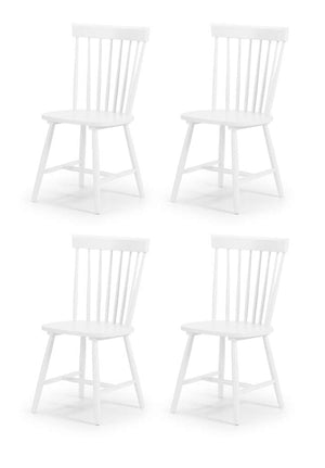 Set Of 4 Torino White Chairs