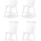 Set Of 4 Torino White Chairs