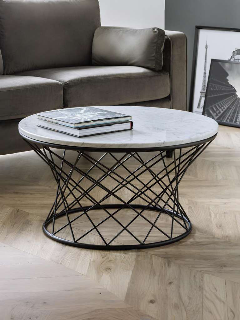Trevi Real Marble Coffee Table