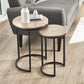Tribeca Round Nesting Side Tables Sonoma Oak