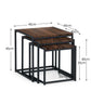 Tribeca Nest Of 3 Tables - Walnut